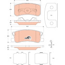 TRW | Bremsbelagsatz, Scheibenbremse | GDB4600 TRW | Bremsbelagsatz, Scheibenbremse | GDB4600