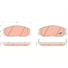 TRW | Bremsbelagsatz, Scheibenbremse | GDB3297 TRW | Bremsbelagsatz, Scheibenbremse | GDB3297