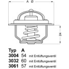 Wahler | Thermostat, Kühlmittel | 3004.92D1