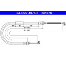 ATE | Seilzug, Feststellbremse | 24.3727-1078.2
