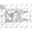 NRF | Lüfter, Motorkühlung | 47744