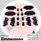 Zimmermann | Bremsbelagsatz, Scheibenbremse | 25376.175.2