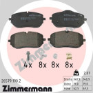 Zimmermann | Bremsbelagsatz, Scheibenbremse | 26579.190.2 Zimmermann | Bremsbelagsatz, Scheibenbremse | 26579.190.2
