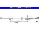 ATE | Seilzug, Feststellbremse | 24.3727-0478.2