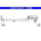 ATE | Bremsschlauch | 24.5143-0344.3