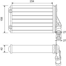 Valeo | Wärmetauscher, Innenraumheizung | 812044