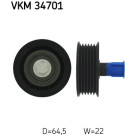 SKF | Umlenk-/Führungsrolle, Keilrippenriemen | VKM 34701