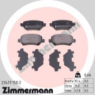 Zimmermann | Bremsbelagsatz, Scheibenbremse | 23417.150.2 Zimmermann | Bremsbelagsatz, Scheibenbremse | 23417.150.2