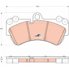 TRW | Bremsbelagsatz, Scheibenbremse | GDB1720 TRW | Bremsbelagsatz, Scheibenbremse | GDB1720