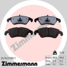 Zimmermann | Bremsbelagsatz, Scheibenbremse | 24743.990.1 Zimmermann | Bremsbelagsatz, Scheibenbremse | 24743.990.1