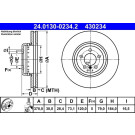 ATE | Bremsscheibe | 24.0130-0234.2