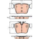 TRW | Bremsbelagsatz, Scheibenbremse | GDB2154 TRW | Bremsbelagsatz, Scheibenbremse | GDB2154