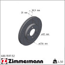 Zimmermann | Bremsscheibe | 600.1597.52