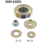 SKF | Umlenk-/Führungsrolle, Keilrippenriemen | VKM 63001