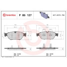 Brembo | Bremsbelagsatz, Scheibenbremse | P 85 127 Brembo | Bremsbelagsatz, Scheibenbremse | P 85 127