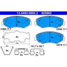 ATE | Bremsbelagsatz, Scheibenbremse | 13.0460-5860.2 ATE | Bremsbelagsatz, Scheibenbremse | 13.0460-5860.2