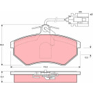 TRW | Bremsbelagsatz, Scheibenbremse | GDB1057 TRW | Bremsbelagsatz, Scheibenbremse | GDB1057