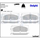 Delphi | Bremsbelagsatz, Scheibenbremse | LP2033 Delphi | Bremsbelagsatz, Scheibenbremse | LP2033