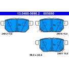 ATE | Bremsbelagsatz, Scheibenbremse | 13.0460-5690.2 ATE | Bremsbelagsatz, Scheibenbremse | 13.0460-5690.2