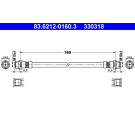 ATE | Bremsschlauch | 83.6212-0160.3