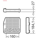 Denso | Wärmetauscher, Innenraumheizung | DRR09076