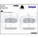 Delphi | Bremsbelagsatz, Scheibenbremse | LP2076 Delphi | Bremsbelagsatz, Scheibenbremse | LP2076