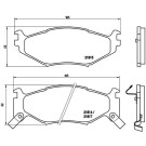 Brembo | Bremsbelagsatz, Scheibenbremse | P 11 007 Brembo | Bremsbelagsatz, Scheibenbremse | P 11 007