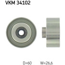 SKF | Umlenk-/Führungsrolle, Keilrippenriemen | VKM 34102