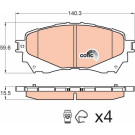 TRW | Bremsbelagsatz, Scheibenbremse | GDB3580 TRW | Bremsbelagsatz, Scheibenbremse | GDB3580