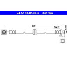 ATE | Bremsschlauch | 24.5173-0570.3