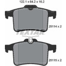 Textar | Bremsbelagsatz, Scheibenbremse | 2511401 Textar | Bremsbelagsatz, Scheibenbremse | 2511401