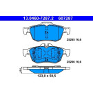 ATE | Bremsbelagsatz, Scheibenbremse | 13.0460-7287.2 ATE | Bremsbelagsatz, Scheibenbremse | 13.0460-7287.2