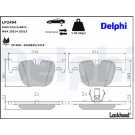 Delphi | Bremsbelagsatz, Scheibenbremse | LP2494 Delphi | Bremsbelagsatz, Scheibenbremse | LP2494