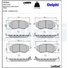 Delphi | Bremsbelagsatz, Scheibenbremse | LP1941 Delphi | Bremsbelagsatz, Scheibenbremse | LP1941