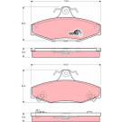 TRW | Bremsbelagsatz, Scheibenbremse | GDB3135 TRW | Bremsbelagsatz, Scheibenbremse | GDB3135