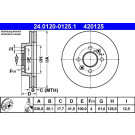 ATE | Bremsscheibe | 24.0120-0125.1