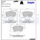 Delphi | Bremsbelagsatz, Scheibenbremse | LP2168 Delphi | Bremsbelagsatz, Scheibenbremse | LP2168