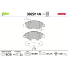 Valeo | Bremsbelagsatz, Scheibenbremse | 302914A Valeo | Bremsbelagsatz, Scheibenbremse | 302914A