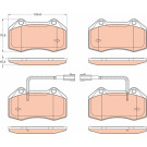 TRW | Bremsbelagsatz, Scheibenbremse | GDB2045 TRW | Bremsbelagsatz, Scheibenbremse | GDB2045