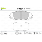 Valeo | Bremsbelagsatz, Scheibenbremse | 598943 Valeo | Bremsbelagsatz, Scheibenbremse | 598943