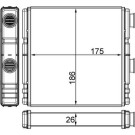 Mahle | Wärmetauscher, Innenraumheizung | AH 262 000S