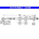 ATE | Bremsschlauch | 24.5176-0660.3