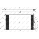 NRF | Kondensator, Klimaanlage | 350069