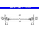 ATE | Bremsschlauch | 24.5201-0210.3