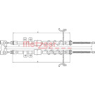 Metzger | Seilzug, Feststellbremse | 10.5335 Metzger | Seilzug, Feststellbremse | 10.5335