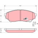 TRW | Bremsbelagsatz, Scheibenbremse | GDB3270 TRW | Bremsbelagsatz, Scheibenbremse | GDB3270