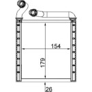 Mahle | Wärmetauscher, Innenraumheizung | AH 223 000S