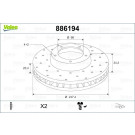 Valeo | Bremsscheibe | 886194