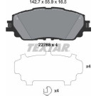 Textar | Bremsbelagsatz, Scheibenbremse | 2276801 Textar | Bremsbelagsatz, Scheibenbremse | 2276801