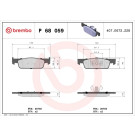 Brembo | Bremsbelagsatz, Scheibenbremse | P 68 059